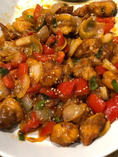 Chili-Hähnchen (Bengalisch-Chinesische Art)